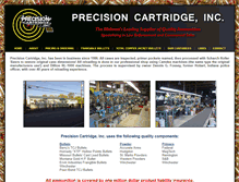 Tablet Screenshot of precisioncartridge.com